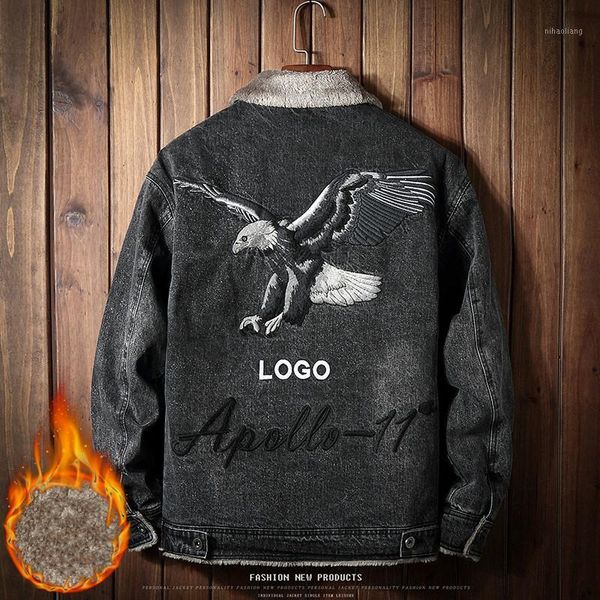 yasuguoji fashion eagle printed denim jacket men streetwear winter thicken fleece jean coat male slim fit cowboy jackets men1, Black;brown
yasuguoji fashion eagle printed denim jacket men streetwear winter thicken fleece jean coat male slim fit cowboy jackets men1, Black;brown