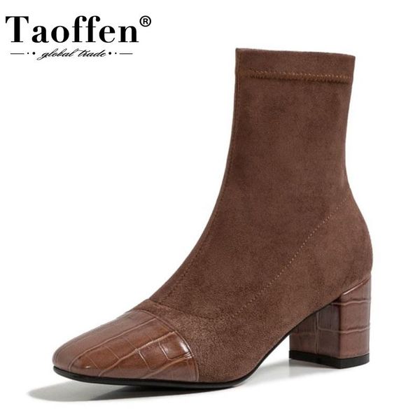 boots taoffen women ankle fashion thick high heel winter shoes woman stretch boot casual daily office lady footwear size 31-43, Black
boots taoffen women ankle fashion thick high heel winter shoes woman stretch boot casual daily office lady footwear size 31-43, Black