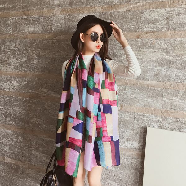 size 180*90cm new silk scarves beach towel scarf female four seasons shawls and scarves women scarf skyour ksyoocur 9-137, Blue;gray
size 180*90cm new silk scarves beach towel scarf female four seasons shawls and scarves women scarf skyour ksyoocur 9-137, Blue;gray