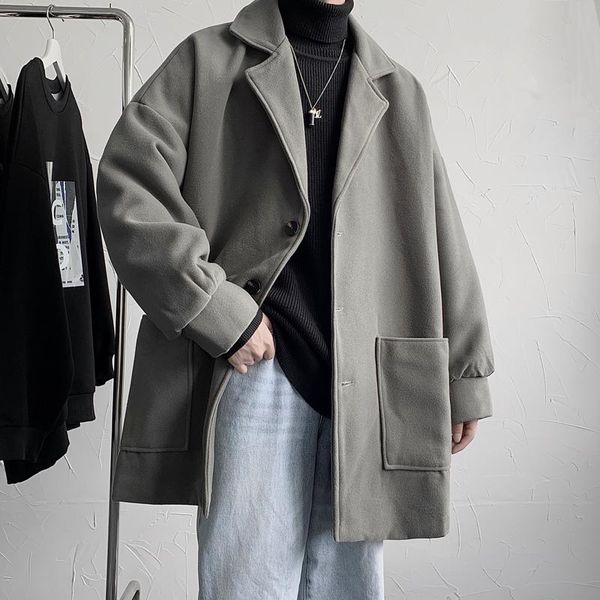 men's trench coats turn-down collar windbreaker men long coat casual jackets for style single breasted loose clothing bg50th, Tan;black
men's trench coats turn-down collar windbreaker men long coat casual jackets for style single breasted loose clothing bg50th, Tan;black