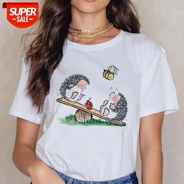ZOGANKIN New T-shirt Female Hedgehog with Dandelion Women Tshirt Summer Tee shirt Easy Matching Round Neck Friends T-shirt #yE8K, White
ZOGANKIN New T-shirt Female Hedgehog with Dandelion Women Tshirt Summer Tee shirt Easy Matching Round Neck Friends T-shirt #yE8K, White