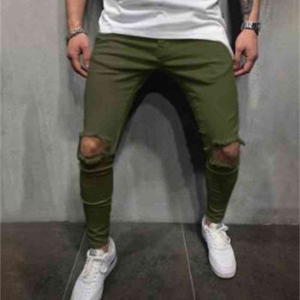 men's pants mens solid color holes skinny slim fit designer pencil male teenage street trousers 1dbj, Black
men's pants mens solid color holes skinny slim fit designer pencil male teenage street trousers 1dbj, Black
