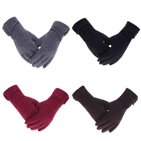 winter warm women gloves solid color windproof girls gloves mittens elegant thicken plush full finger ladies, Blue;gray
winter warm women gloves solid color windproof girls gloves mittens elegant thicken plush full finger ladies, Blue;gray