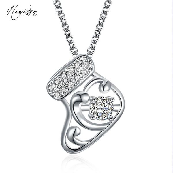 pendant necklaces hemiston christmas socks necklace with zirconia fashion jewelry present gift, length: 45cm tn200, Silver
pendant necklaces hemiston christmas socks necklace with zirconia fashion jewelry present gift, length: 45cm tn200, Silver