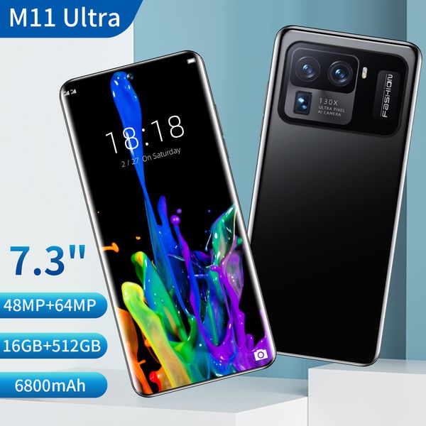 2022 7.3 inch smart phone android 11.0 16gb ram 512gb rom 6800mah big battery deca core cpu mobile phone 32+64mp rear cameras unlock
2022 7.3 inch smart phone android 11.0 16gb ram 512gb rom 6800mah big battery deca core cpu mobile phone 32+64mp rear cameras unlock