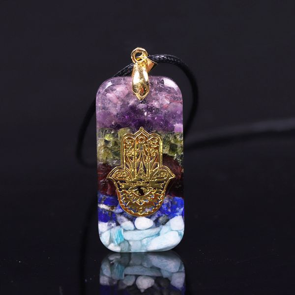 energy orgonite pendant hamsa fatima hand pendant necklace for women men jewelry rope chain resin geometric trendy 201013, Silver
energy orgonite pendant hamsa fatima hand pendant necklace for women men jewelry rope chain resin geometric trendy 201013, Silver