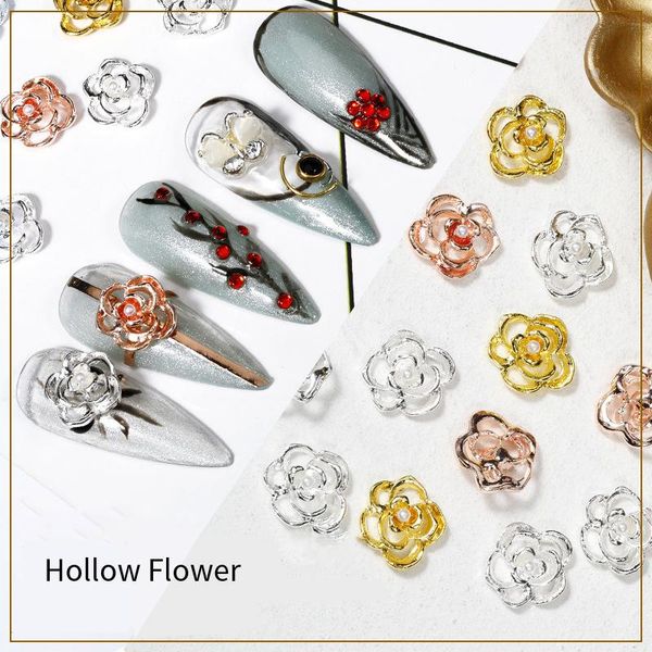 20pcs 3d charming hollow flower nail art decorations gold silver rose nail jewelry ornaments diy uv manicure pearls accessories, Silver;gold
20pcs 3d charming hollow flower nail art decorations gold silver rose nail jewelry ornaments diy uv manicure pearls accessories, Silver;gold