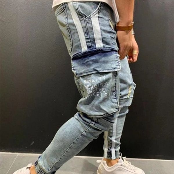 men's fashions 2021 of three-dimensional brim large vertical pockets splice pencil pants street ec4p, Blue
men's fashions 2021 of three-dimensional brim large vertical pockets splice pencil pants street ec4p, Blue