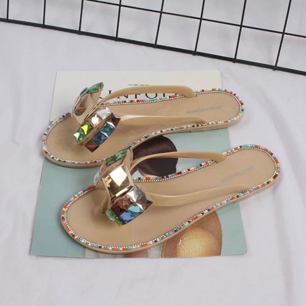 woman shoes rhinestones summer color diamond flat bottom leisure wear-resistant female outdoor flip-flops laides slippers #ad18, Black
woman shoes rhinestones summer color diamond flat bottom leisure wear-resistant female outdoor flip-flops laides slippers #ad18, Black