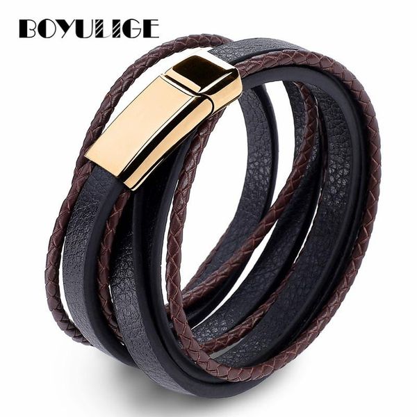 boyulige high end multi-laye luxury leather bracelet men stainless steel male cuff bracelets bangles women fashion men's jewelry, Golden;silver
boyulige high end multi-laye luxury leather bracelet men stainless steel male cuff bracelets bangles women fashion men's jewelry, Golden;silver
