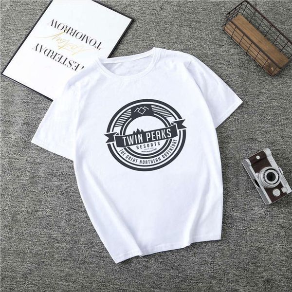 twin peaks womens shirt new summer short sleeve vintage tshirt female plus size o neck ladies girls streetwear, White 
twin peaks womens shirt new summer short sleeve vintage tshirt female plus size o neck ladies girls streetwear, White