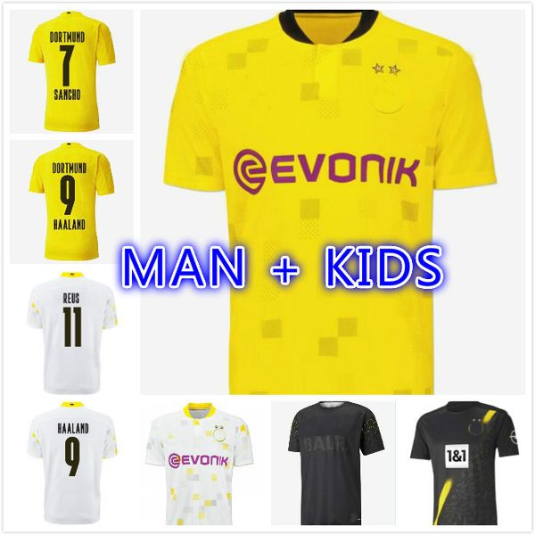 haaland reus borussia 20 21 dortmund soccer jersey 2020 2021 football shirts bellingham sancho hummels brandt men + kids kit maillot de foot, Black;yellow
haaland reus borussia 20 21 dortmund soccer jersey 2020 2021 football shirts bellingham sancho hummels brandt men + kids kit maillot de foot, Black;yellow