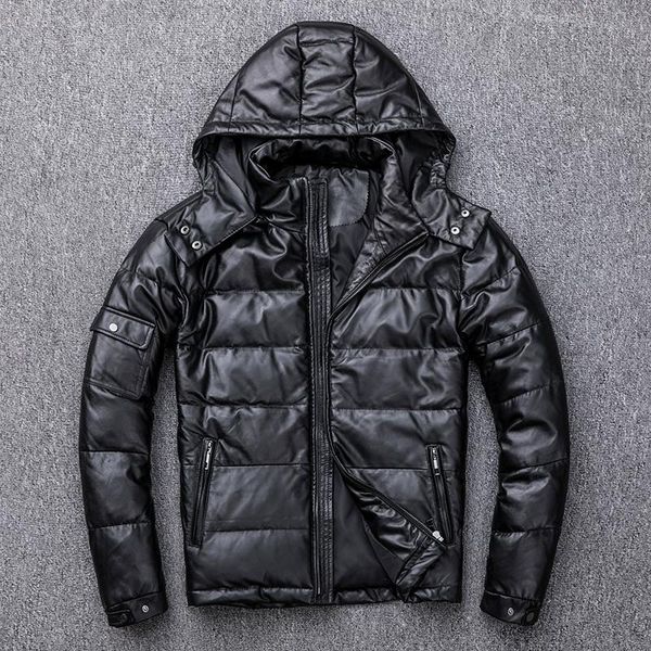 2020 black men hood casual leather jacket plus size xxxl genuine thick russian winter sheepskin down coat ing
2020 black men hood casual leather jacket plus size xxxl genuine thick russian winter sheepskin down coat ing