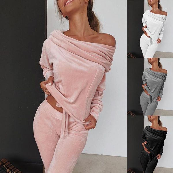 two piece dress 2 set women off shoulder + trousers sets outfits pink and pants1, White
two piece dress 2 set women off shoulder + trousers sets outfits pink and pants1, White