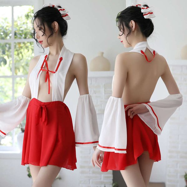 witch uniform seductive underwear three points women's passion provocative han suit performance costume, Black;white
witch uniform seductive underwear three points women's passion provocative han suit performance costume, Black;white