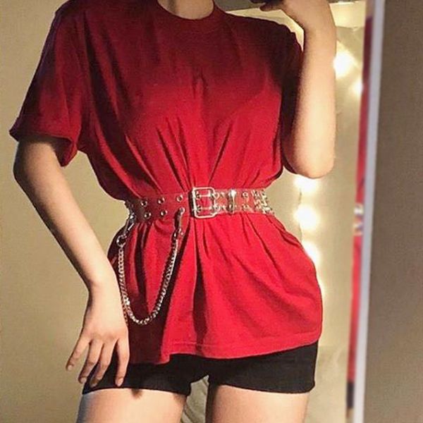 new fashion women transparent belt with chain two row hole pvc clear pin buckle female waist strap punk trousers jeans belts, Black;brown
new fashion women transparent belt with chain two row hole pvc clear pin buckle female waist strap punk trousers jeans belts, Black;brown