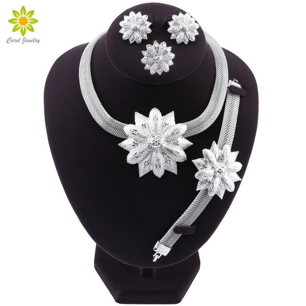 bridal wedding silver plated necklace earrings bracelet ring for brides party accessories flowers costume decoration gifts women 201222, Slivery;crystal
bridal wedding silver plated necklace earrings bracelet ring for brides party accessories flowers costume decoration gifts women 201222, Slivery;crystal