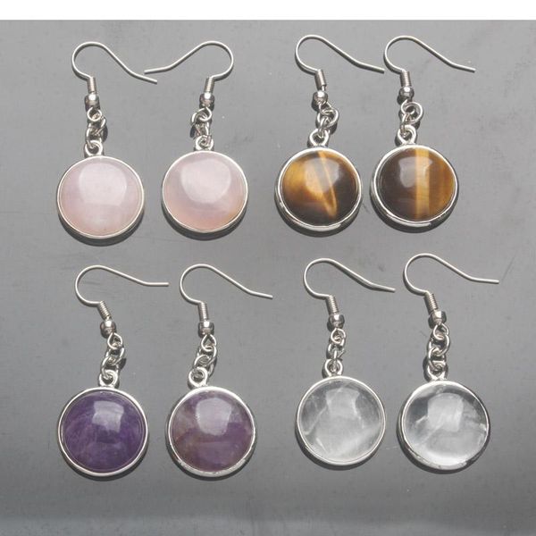 dangle & chandelier onyx tiger eye aventurine howlite clear crystal rose pink quartz amethysts stone disc inlaid hook earrings 1 pair, Silver
dangle & chandelier onyx tiger eye aventurine howlite clear crystal rose pink quartz amethysts stone disc inlaid hook earrings 1 pair, Silver