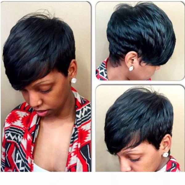 women synthetic hair wig bob haircut pixie style with bangs blonde brown double color short wig ing, Black;brown
women synthetic hair wig bob haircut pixie style with bangs blonde brown double color short wig ing, Black;brown