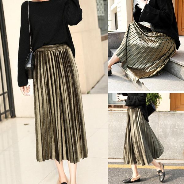 high waist velvet pleated skirt women winter vintage black skirt ladies 2020 long solid color maxi elascity casual party skirt
high waist velvet pleated skirt women winter vintage black skirt ladies 2020 long solid color maxi elascity casual party skirt