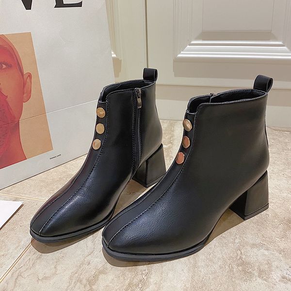 women mid-calf 2021 dot toe high-fashion women's white all-match short boots pd6z, Black
women mid-calf 2021 dot toe high-fashion women's white all-match short boots pd6z, Black