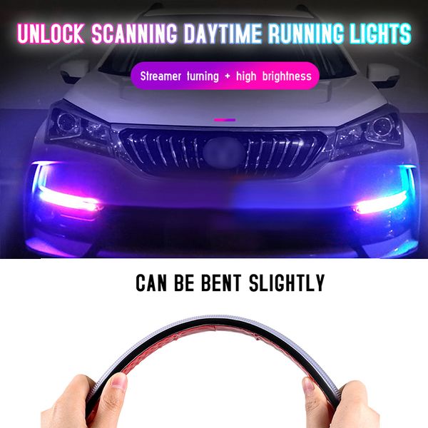 2pcs led car drl daytime running lights waterproof universal 12v auto headlight sequential flow turn signal yellow light
2pcs led car drl daytime running lights waterproof universal 12v auto headlight sequential flow turn signal yellow light