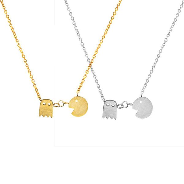fashion stainless steel cute monster necklace for women in-game character necklace jewelry collar mujer bff, Silver
fashion stainless steel cute monster necklace for women in-game character necklace jewelry collar mujer bff, Silver