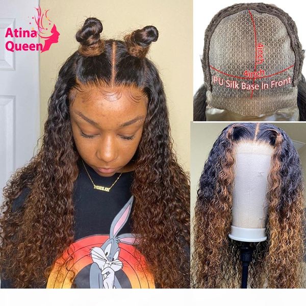 honey blonde silk wig ombre invisible human hair water wave pu silk base 4x4 lace frontal wigs preplucked remy for women, Black
honey blonde silk wig ombre invisible human hair water wave pu silk base 4x4 lace frontal wigs preplucked remy for women, Black
