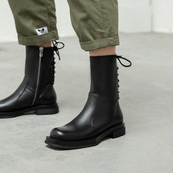 ankle boots genuine leather women boots motorcycle black 2020 autumn winter head layer cowhide square head women shoes
ankle boots genuine leather women boots motorcycle black 2020 autumn winter head layer cowhide square head women shoes