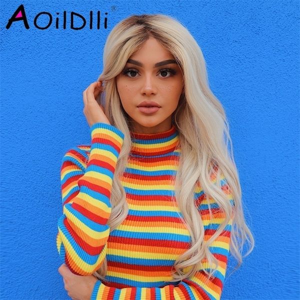 turtleneck fashion rainbow sweaters knitted pullovers women new winter sweater loose pullover jumpers female y200910, White;black
turtleneck fashion rainbow sweaters knitted pullovers women new winter sweater loose pullover jumpers female y200910, White;black