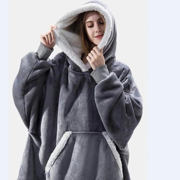 women's hoodies & sweatshirts thick warm women oversized pajamas flannel man sleep blanket comfortable soft robe homewear plus size co, Black
women's hoodies & sweatshirts thick warm women oversized pajamas flannel man sleep blanket comfortable soft robe homewear plus size co, Black