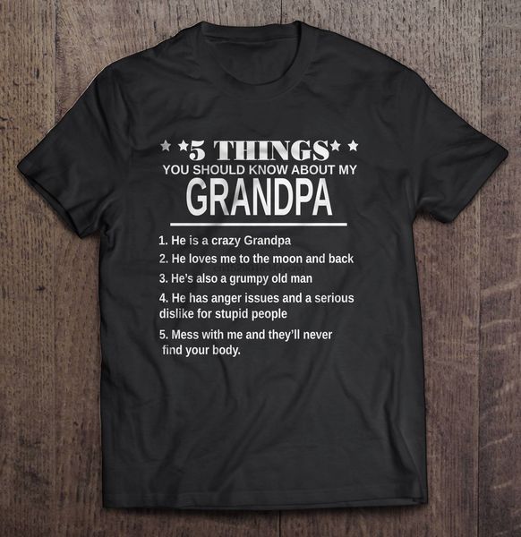 men funny fashion 5 things you should know about my grandpa he is a crazy grandpa hoodie designers t shirts sweatshirt
men funny fashion 5 things you should know about my grandpa he is a crazy grandpa hoodie designers t shirts sweatshirt