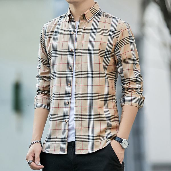 2020 spring new men's fashion slim plaid long sleeve korean youth leisure shirt trend, White;black
2020 spring new men's fashion slim plaid long sleeve korean youth leisure shirt trend, White;black