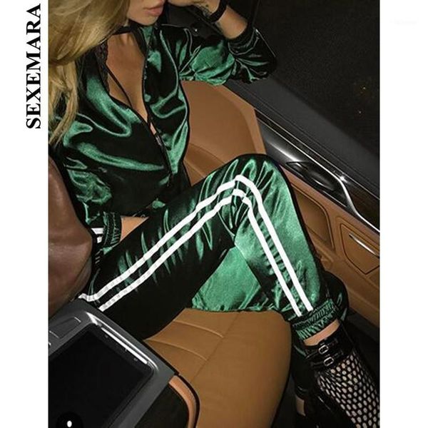 sexemara spring 2021 casaul tracksuit women 2 piece set and pants satin striped patchwork zipper sweatshirt sweat suit1, White
sexemara spring 2021 casaul tracksuit women 2 piece set and pants satin striped patchwork zipper sweatshirt sweat suit1, White
