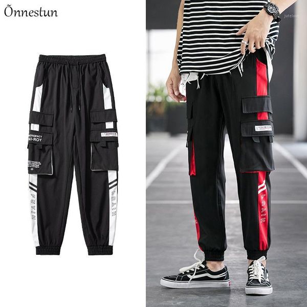 onnestun men's pants autumn spring new print sport pants hip hop jogger trousers streetwear patchwork cargo men1, Black
onnestun men's pants autumn spring new print sport pants hip hop jogger trousers streetwear patchwork cargo men1, Black