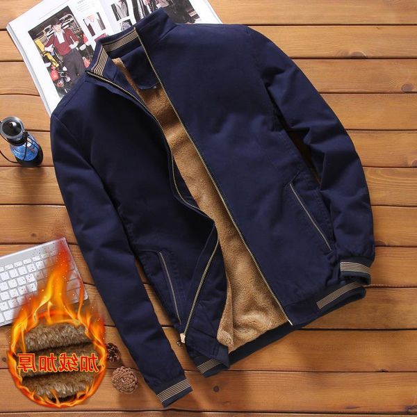 an autumn and winter plush thickened collar casual men's jacket youth korean cotton eggplant, Black;brown
an autumn and winter plush thickened collar casual men's jacket youth korean cotton eggplant, Black;brown