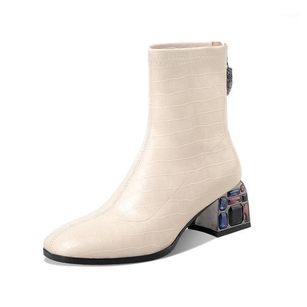 boots 2021 women ankle autumn winter est genuine leather shoes woman concise office crystal high heels1, Black
boots 2021 women ankle autumn winter est genuine leather shoes woman concise office crystal high heels1, Black