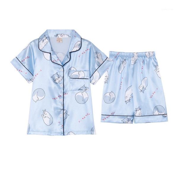 pajamas baby summer short-sleeved blouse tshirt + shorts sports set silk sleepwear set sweet comfort girl boy nightwear clothing1, Blue;red
pajamas baby summer short-sleeved blouse tshirt + shorts sports set silk sleepwear set sweet comfort girl boy nightwear clothing1, Blue;red