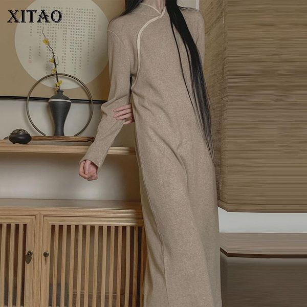 xitao women dress fashion new full sleeve 2021 winter pleated small fresh casual knitted elegant minority dress zxr1506, Black;gray
xitao women dress fashion new full sleeve 2021 winter pleated small fresh casual knitted elegant minority dress zxr1506, Black;gray