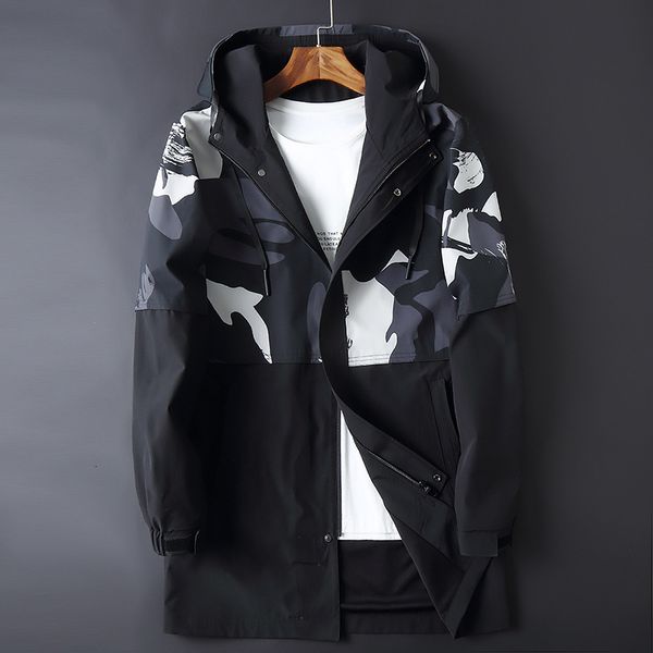 spring autumn young fattening plus size medium and long hooded windbreaker men's fat fashion casual coat, Tan;black
spring autumn young fattening plus size medium and long hooded windbreaker men's fat fashion casual coat, Tan;black