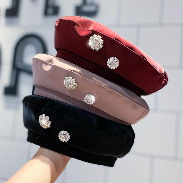 luxury designer diamond decoration beret hat for women french baret cap with embellishment pu leather painter octagonal hats, Blue;gray
luxury designer diamond decoration beret hat for women french baret cap with embellishment pu leather painter octagonal hats, Blue;gray
