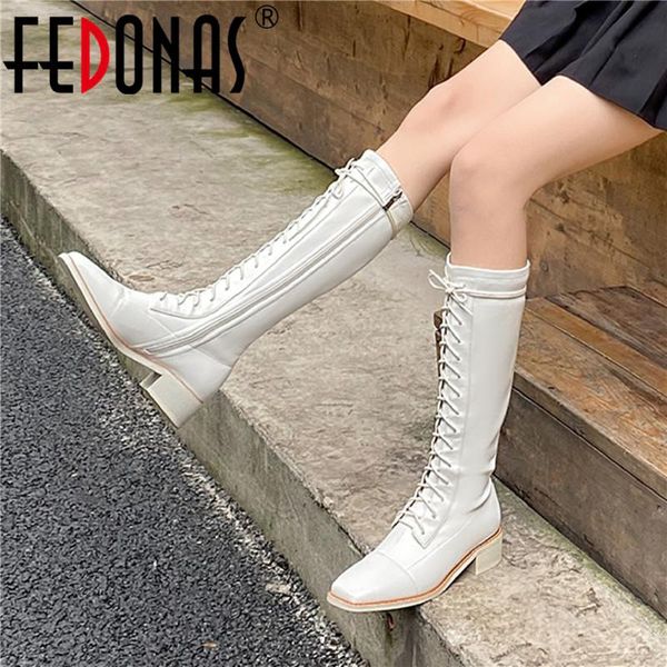 boots fedonas 2021 fall wedding party knee high female square toe shoes for women genuine leather heels, Black
boots fedonas 2021 fall wedding party knee high female square toe shoes for women genuine leather heels, Black