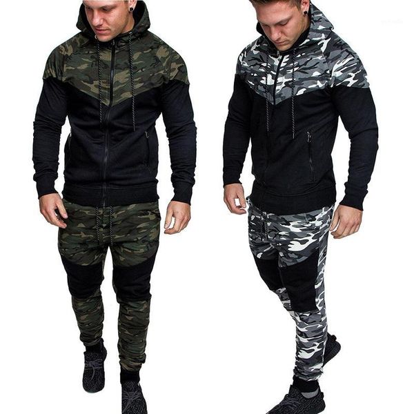 camouflage tracksuit men causal hoodies sweatshirt patchwork sets 2020 new plus size camo zipper jacket+pants suit men two piece1, Gray
camouflage tracksuit men causal hoodies sweatshirt patchwork sets 2020 new plus size camo zipper jacket+pants suit men two piece1, Gray