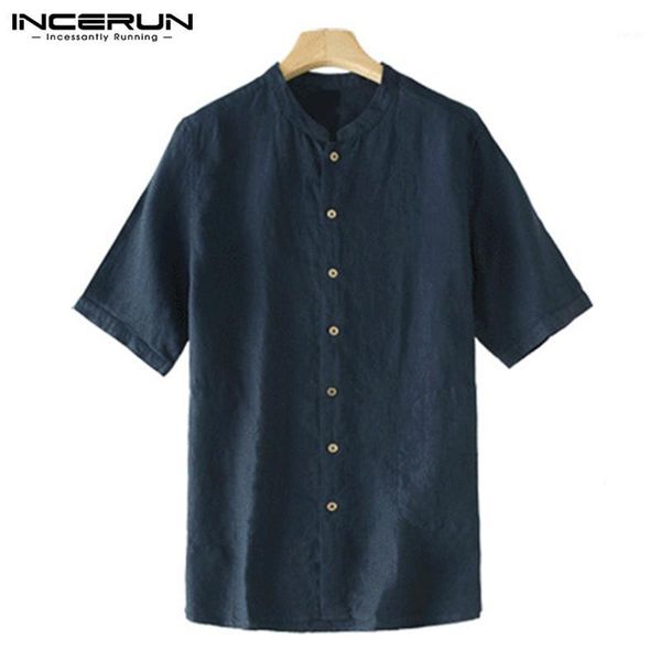 incerun 2019 chinese clothes male cotton shirts chinese style retro mens shirt dress short sleeve loose button down camisa1, White;black
incerun 2019 chinese clothes male cotton shirts chinese style retro mens shirt dress short sleeve loose button down camisa1, White;black