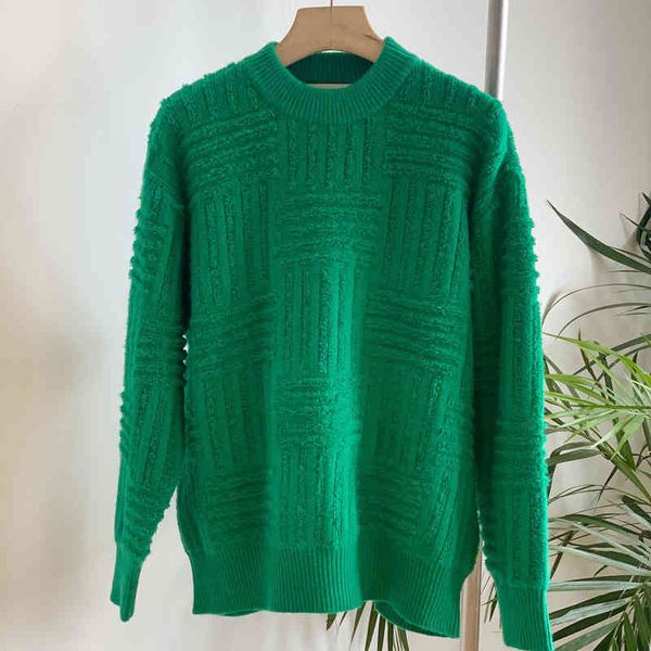 selling trending brand 2021 new autumn and winter new bv green jacquard terry round neck warm casual age reducing knitted loose pullover swe, Black
selling trending brand 2021 new autumn and winter new bv green jacquard terry round neck warm casual age reducing knitted loose pullover swe, Black
