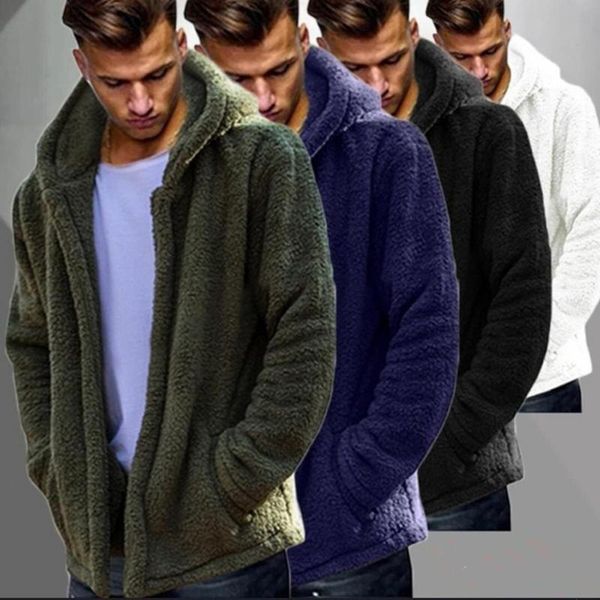 men's jackets fashion fleece mans warm hoodies coat casual long sleeve solid color zipper pockets male zip-up outwear coats, Black;brown
men's jackets fashion fleece mans warm hoodies coat casual long sleeve solid color zipper pockets male zip-up outwear coats, Black;brown