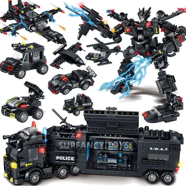 700pcs city police robot toy creator bricks swat truck car model brinquedos playmobil building blocks sets educational kids toys yxlmcg
700pcs city police robot toy creator bricks swat truck car model brinquedos playmobil building blocks sets educational kids toys yxlmcg