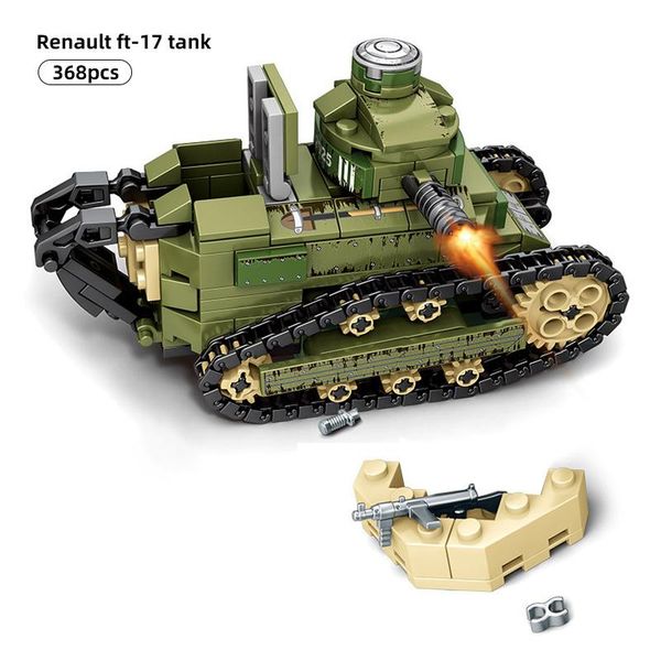 sembo block 368pcs ww2 renault ft17 panzer tiger tank military building army soldier weapon figure bricks toys for children boys wmtvoa
sembo block 368pcs ww2 renault ft17 panzer tiger tank military building army soldier weapon figure bricks toys for children boys wmtvoa