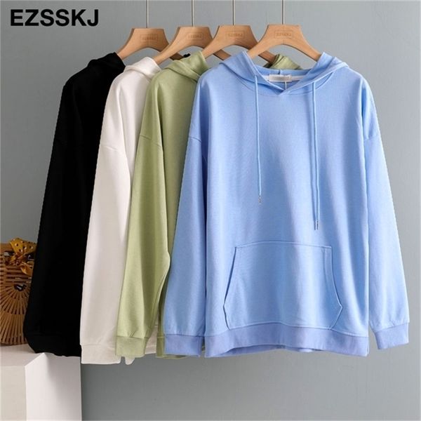 spring autumn hooded women basic solid color sweatshirts female oversize hooded jacket 201208, Black
spring autumn hooded women basic solid color sweatshirts female oversize hooded jacket 201208, Black