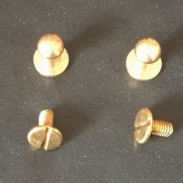 10pcs 5/6/7/8/9/10mm solid brass belt bag screw rivet knob round button chicago screw in button studs leather craft acc jllyhe, Silver
10pcs 5/6/7/8/9/10mm solid brass belt bag screw rivet knob round button chicago screw in button studs leather craft acc jllyhe, Silver